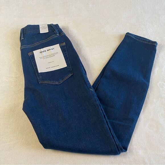 GOOD AMERICAN GOOD WAIST SKINNY JEAN NWT - Picture 2 of 10
